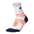STOX Energy Socks Laufsocke Kompression Running Ankle Socks (gezielte Kompression) weiss/orange Herren - 1 Paar